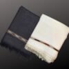 Men's Shawl Men's Woolen Shawl Pure Wool White Cream Color - Image 4